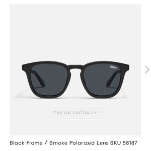 NWOT QUAY Australia Jackpot Sunglasses in Black/Smoke